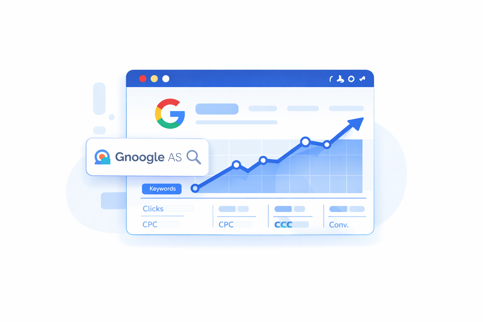 Google Ads Interface With Performance Graph